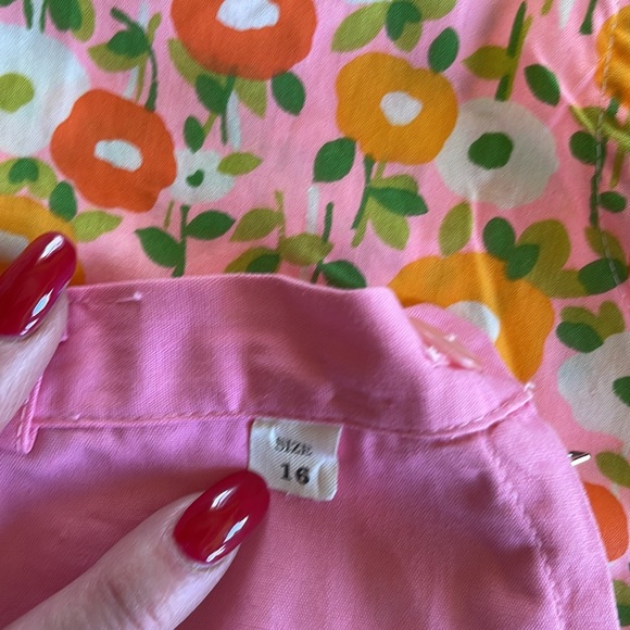 Shirt Mates 3 piece vintage 100% cotton shorts set with belt. Vintage size16. - Picture 6 of 12